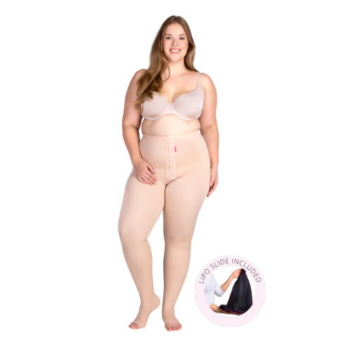 مشد للغدد اللمفاوية بعد عملية شفط الدهون سروال كامل مع القدم lipoelastic tbflg variant
