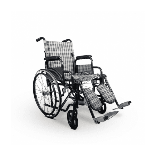 كرسي متحرك مع ساند قدم قابلة للتعديل مقعد مقاس 46 سم ky 906